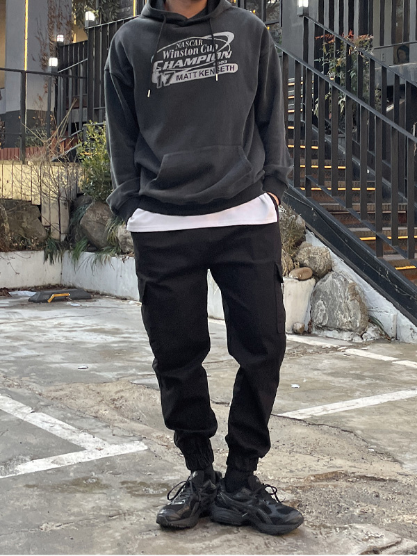 (L-4XL)<BR>노크나니 banding jogger pants
