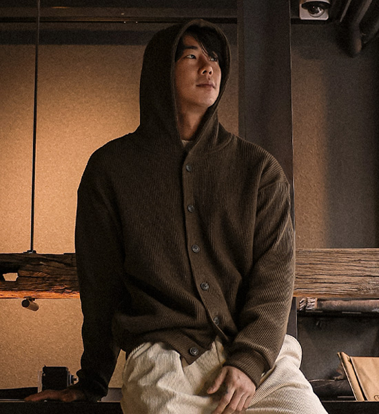 (XL-4XL)<BR>라즈가드 Hooded cardigan