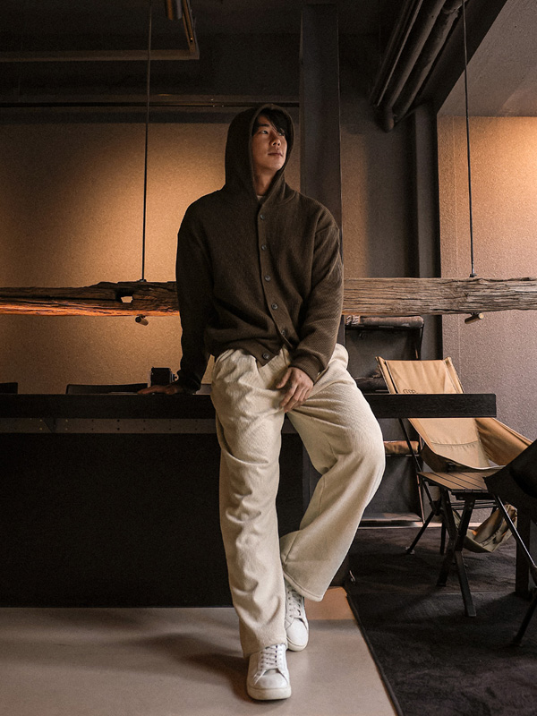 (XL-4XL)<BR>라즈가드 Hooded cardigan