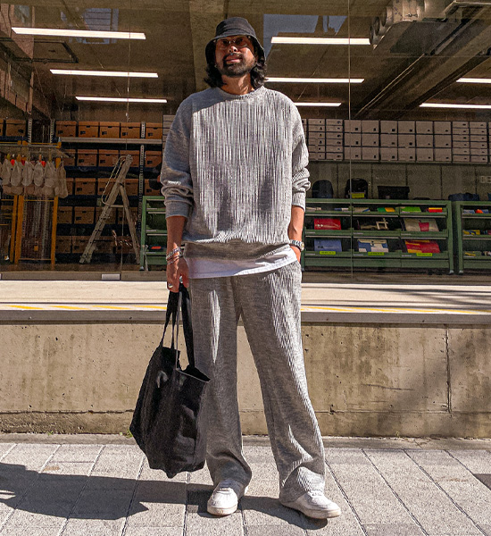 (XL-6XL)<BR>언파단 골지세트(맨투밴/half zip-up+banding pants)