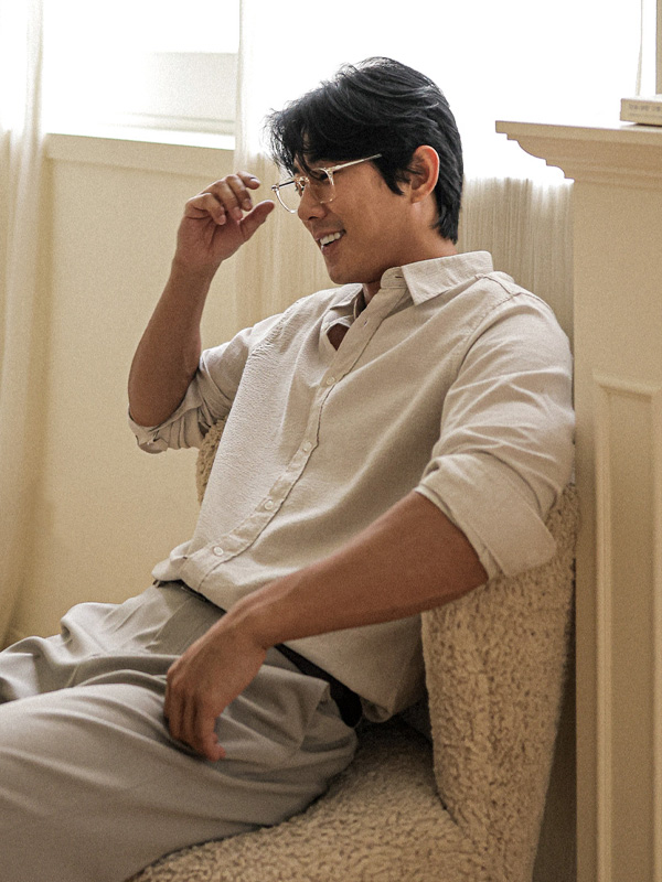 코머 시어서커 Striped shirt