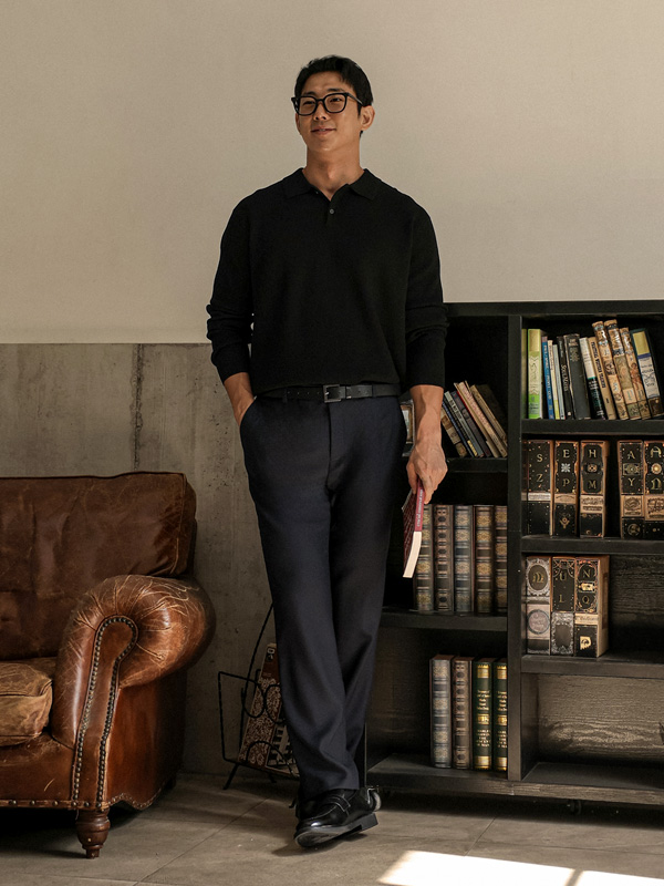 (M-4XL)<BR>그루바니 standard fit Sidebanding Slacks