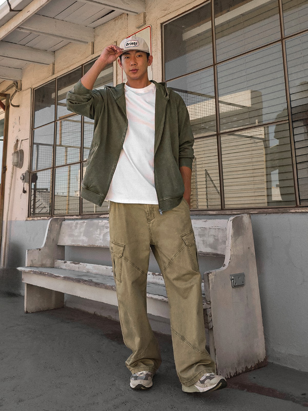 카브다트 Semi-wide fit cargo pants DJ-25097