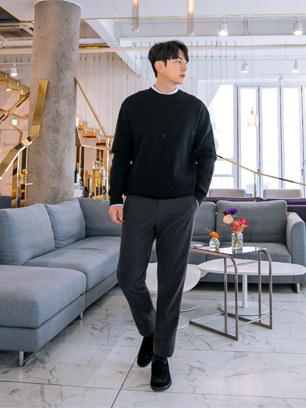 (L-5XL)<br>루어만 Round knitwear<br><font color="#fb5ec9"><B>[1+1]</B></font>