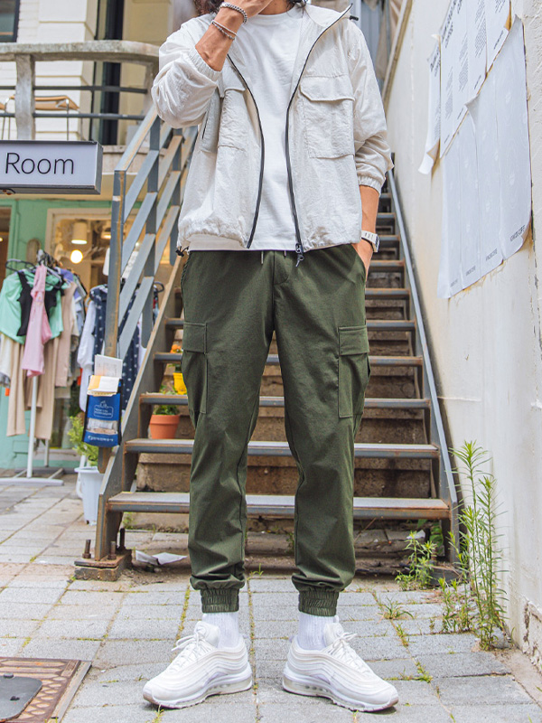 (M-6XL)<br>그라도 Cargo jogger banding pants <br><font color="#098a09"><B>Select length (Basic,Long+6cm)</B></font><br><font color="#fb5ec9"><B>[1+1]</B></font>