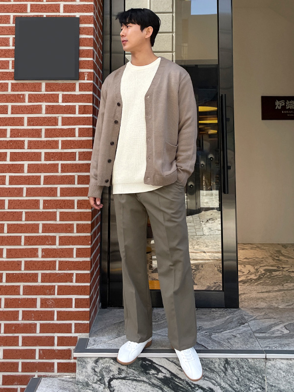 (M-6XL)<BR>카텔 standard fit Magic banding Slacks S85