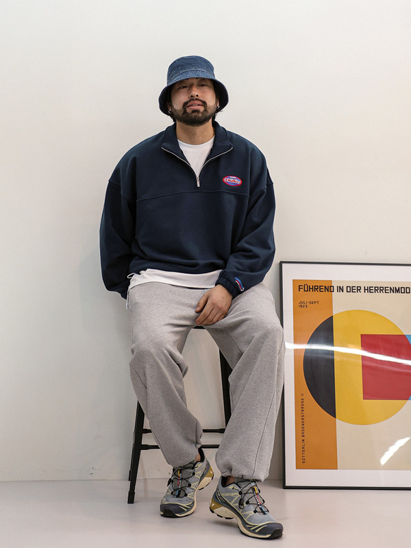 (XL-6XL)<BR>치리아코 half zip-up