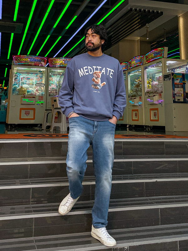 (L-5XL)<BR>메디캣 man-to-man T