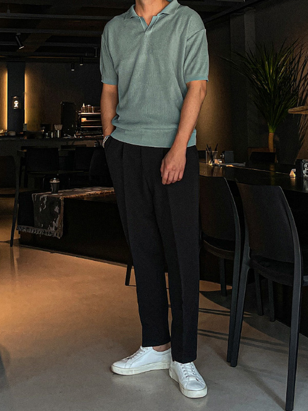 (M-6XL)<BR>지트야 standard fit Magic banding Slacks S101