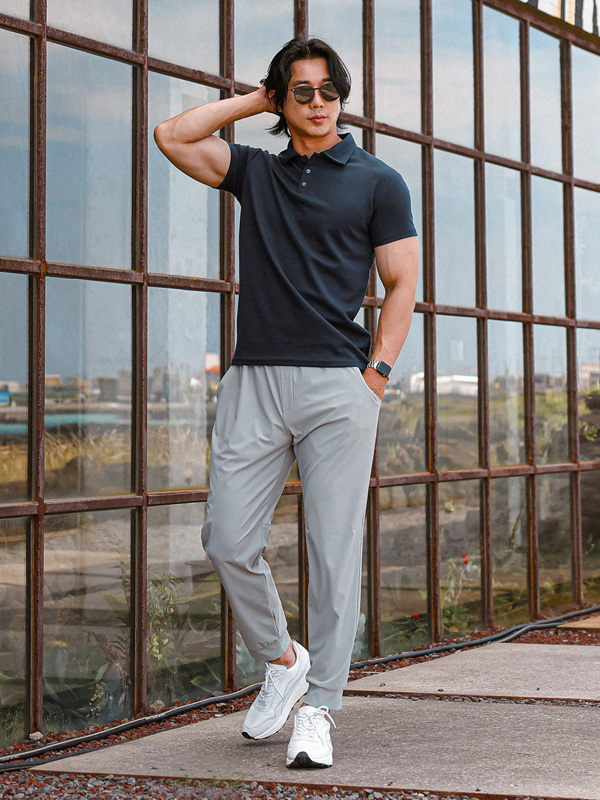 (L-6XL)<BR>치야다 jogger banding pants<br><font color="#fb5ec9"><B>[1+1]</B></font>