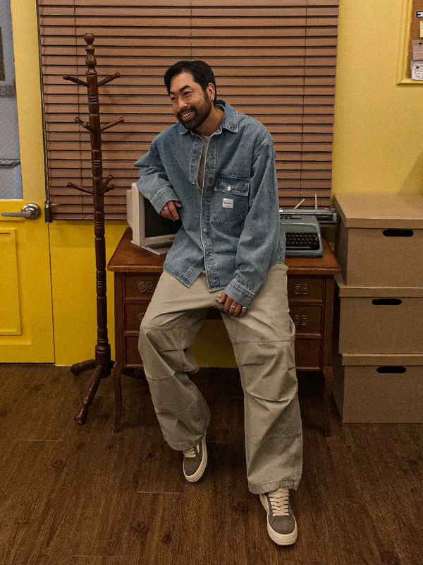 바르바린 denim shirt