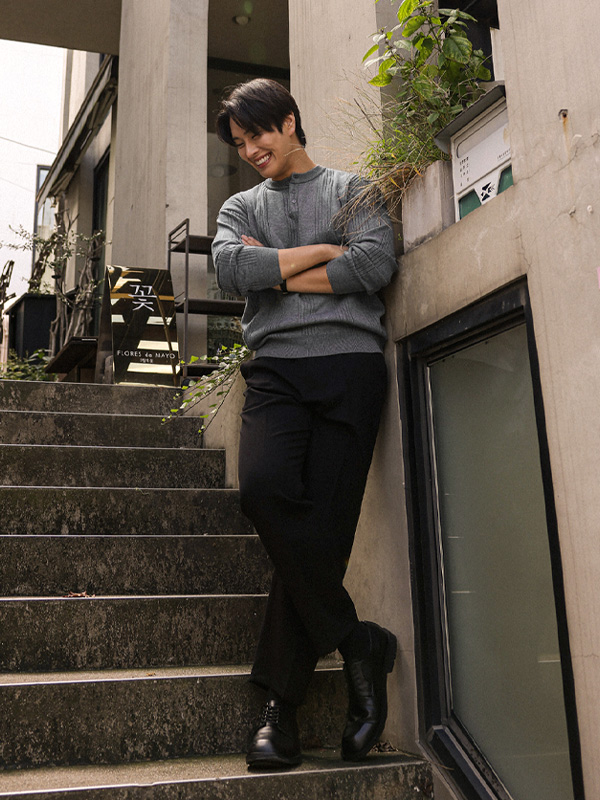빌라리카 Henley neck ribbed knitwear
