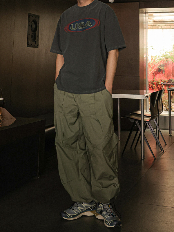 (M-3XL)<br>아테시안 cargo-banding pants 263