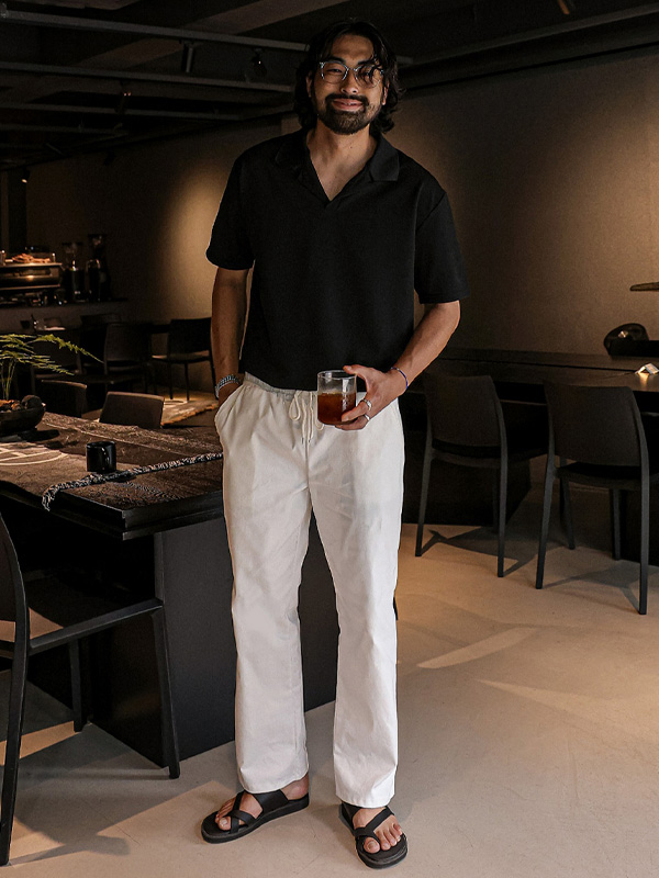 (M-4XL)<br>카트포 standard fit banding cotton pants H40094