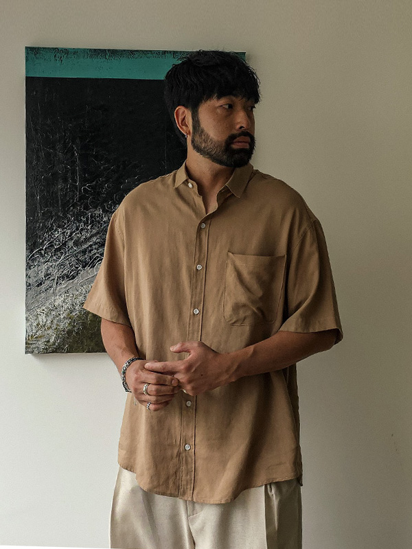 (XL-6XL)<br>모이라나 linen short-sleeved shirt N015