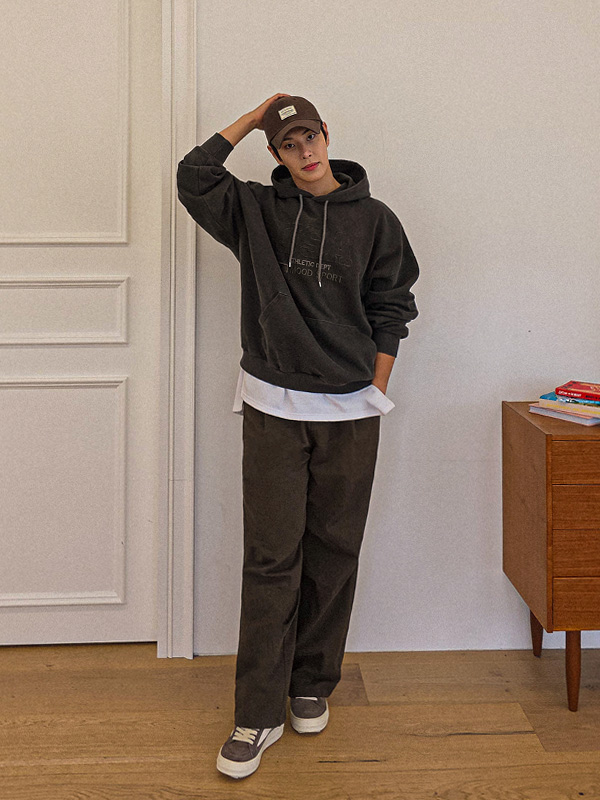 (L-3XL)<BR>아타포 Semi-wide fit banding pants 1778