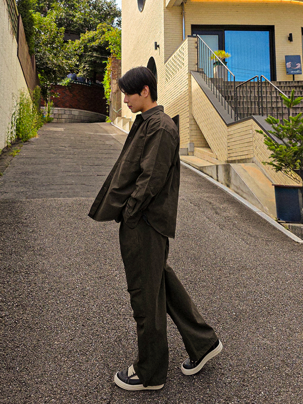 (L-3XL)<BR>아그바냐 Shirt&Jacket 1778+아타포 Semi-wide fit banding pants 1778