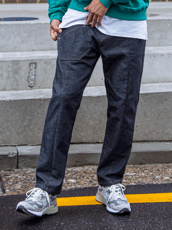 (L-6XL)<BR>콘코우 절개밴딩 Non-faded non-wash denim pants <br><font color="#098a09"><B>Select length (Basic,Long+10cm)</B></font>