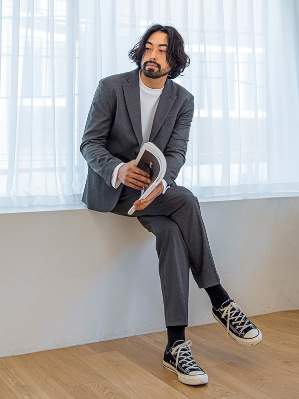 (M-6XL)<BR>메이도프 Jacket+나이브스 Back banding Slacks <br><font color="#098a09"><B>Select length (Basic,Long+10cm)</B></font>
