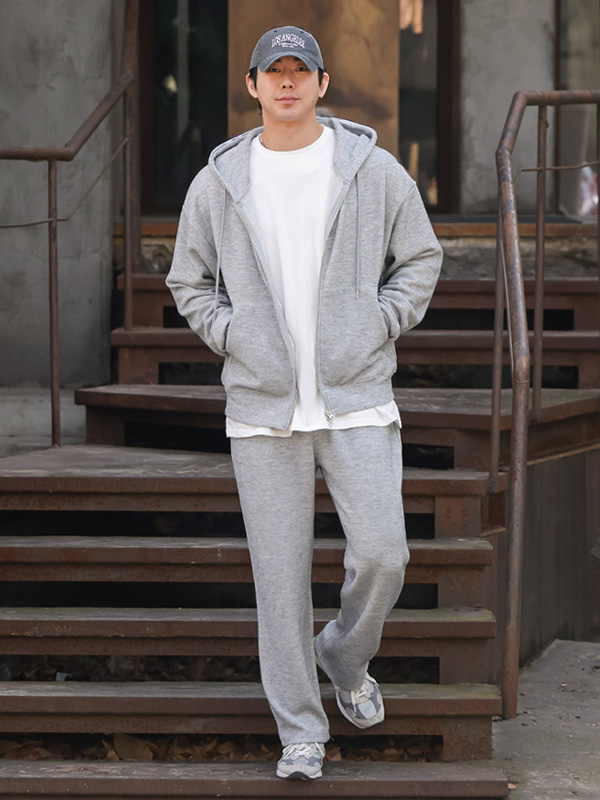 (XL-6XL)<BR>키콩 Knitwear hooded zip-up