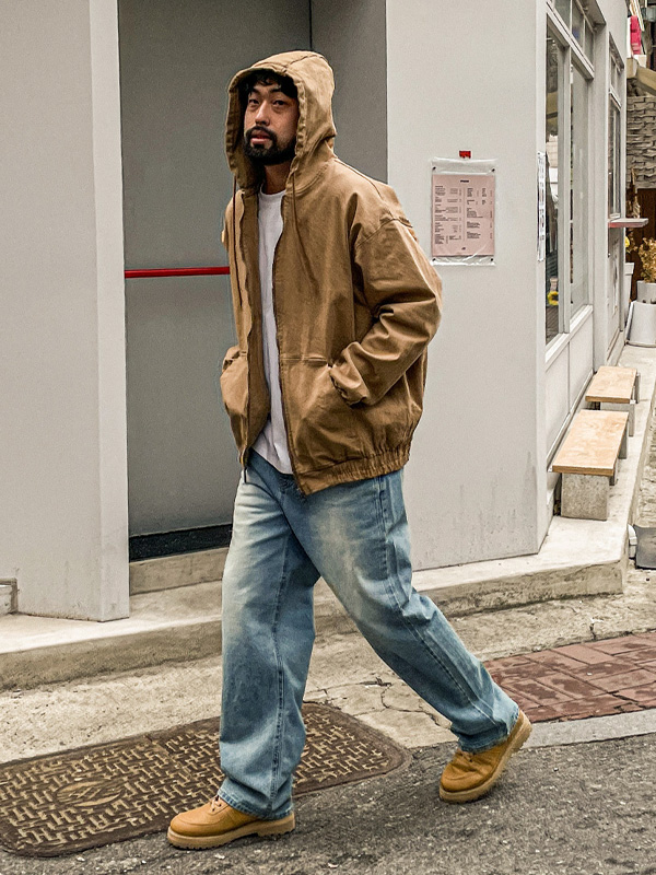 (XL-4XL)<BR>니트로나 Hood Jumper