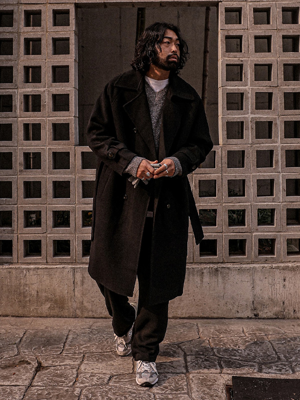 (L-6XL)<br>라우티시 Handmade 더블Wool코트(Wool100%) 9059