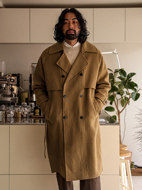(L-6XL)<br>라우티시 Handmade 더블Wool코트(Wool100%) 9059