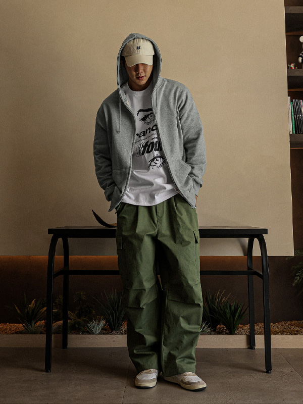 (XL-6XL)<BR>센나르 Semi-wide fit cargo-banding pants