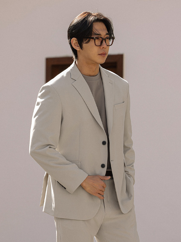 (M-6XL)<BR>메이도프 Jacket+나이브스 Back banding Slacks <br><font color="#098a09"><B>Select length (Basic,Long+10cm)</B></font>