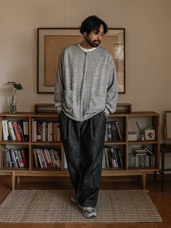 (XL-4XL)<BR>노르코마 ribbed knitwear Cardigan