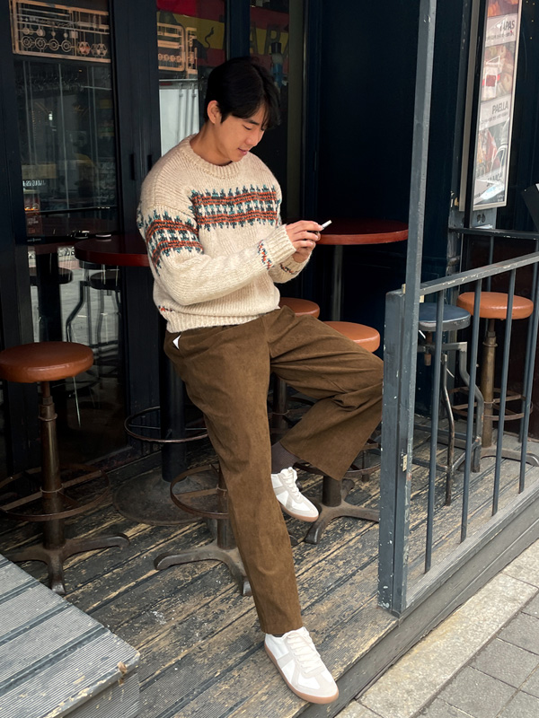 (L-4XL)<BR>로니드 Wide banding pants