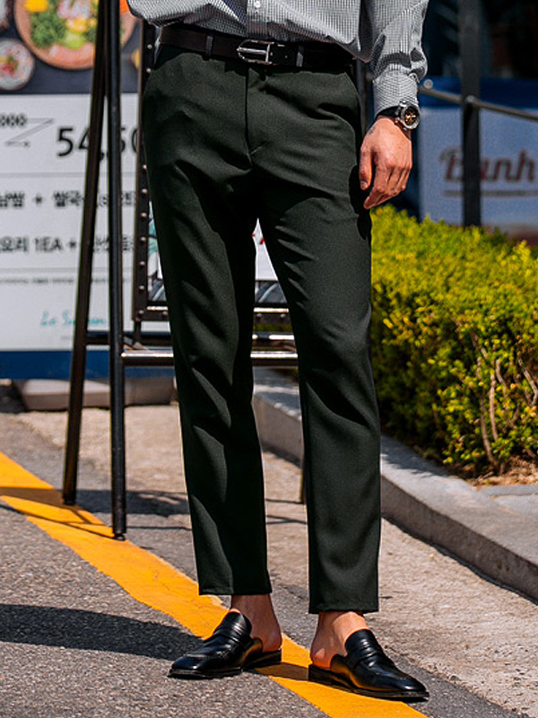 (S-6XL)<br>매직밴드 Slacks <br><font color="#098a09"><B>Select length (Basic,Long+10cm)</B></font>