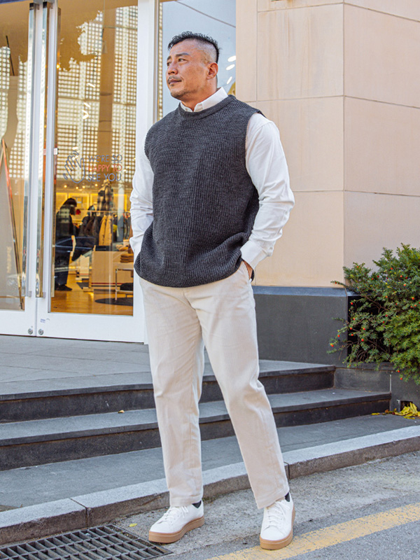 (L-5XL)<BR>루스티 Vest