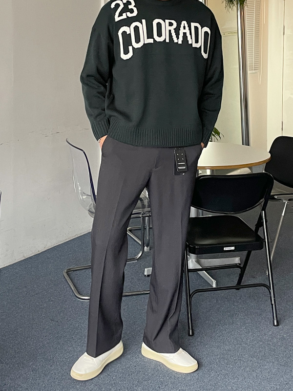 (M-5XL)<BR>어쏠프 standard fit Banding Slacks