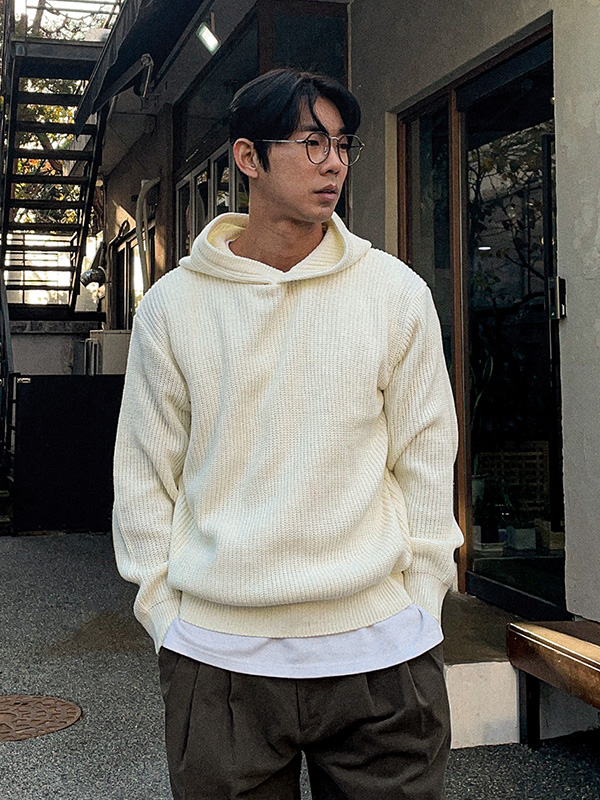 (L-5XL)<BR>파포라 Knit Hood