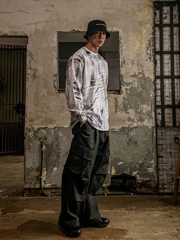 (XL-6XL)<BR>판마티 Semi-wide fit cargo-banding pants