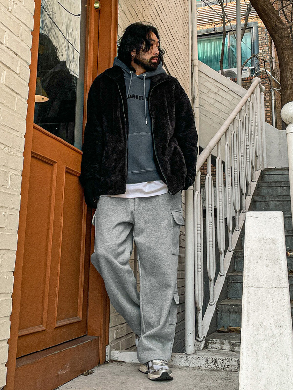 (XL-5XL)<BR>카길 Fleece Zip up 2160