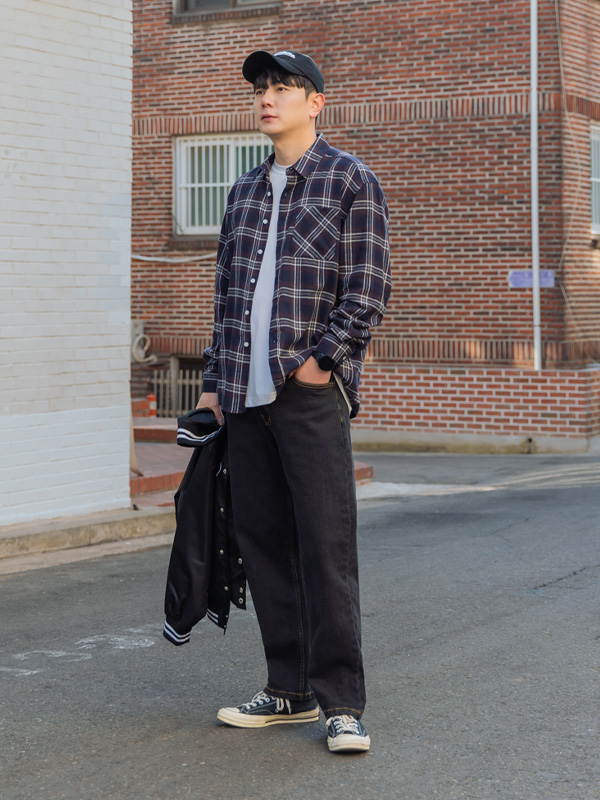 (M-6XL)<BR>레넌스 밴딩데님 기모팬츠 <br><font color=