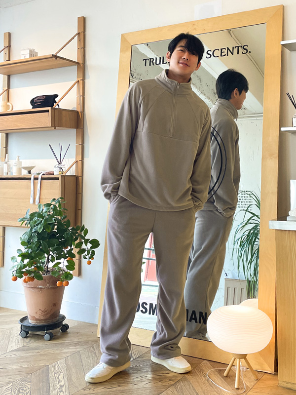 (L-5XL)<BR>던터루 절개아노락+아초니 Semi-wide fit  banding pants