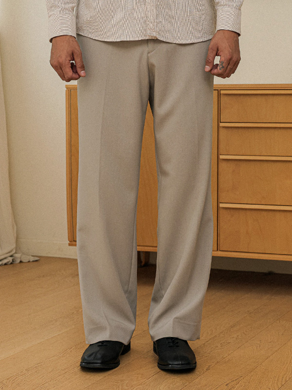 (S-5XL)<BR>카비젤 Semi-wide fit Back banding slacks