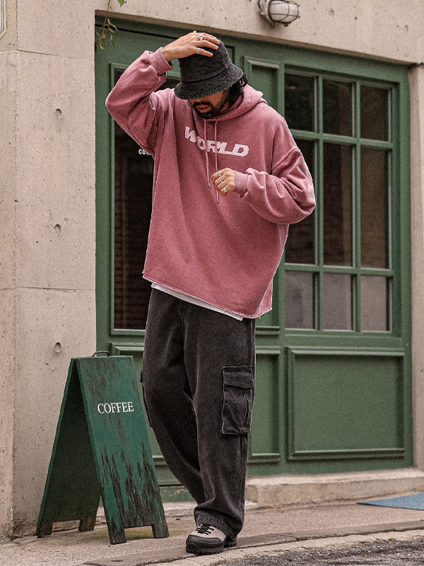 (XL-6XL)<BR>차무다코 pigment Hoodie