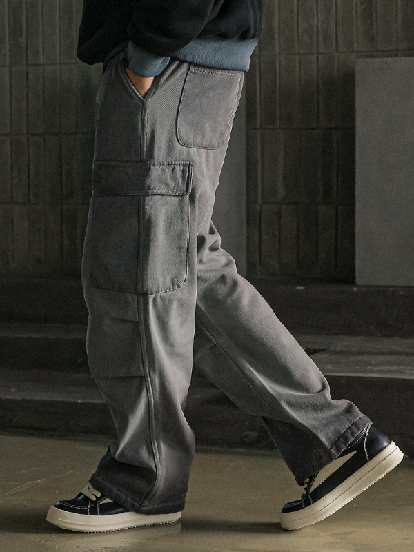 (L-6XL)<br>호이트빌 Semi-wide fit cargo-banding pants 3931