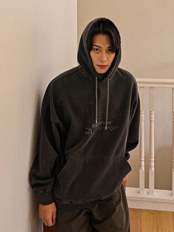 (XL-6XL)<BR>발디비아 pigment Hoodie