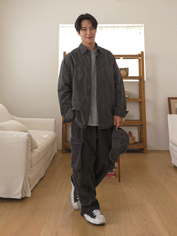 (XL-6XL)<BR>아피카 Semi-wide fit cargo-banding pants