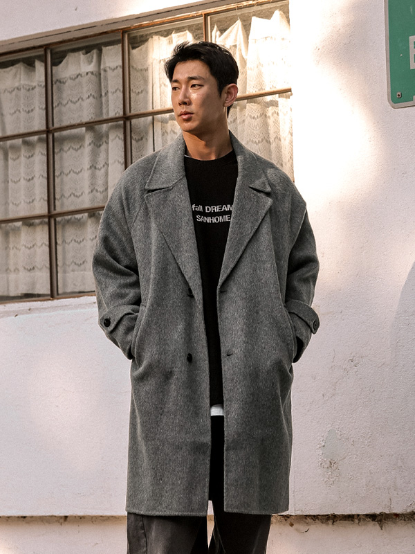 (L-3XL)<br>몬티쥬 Handmade Hood 울코트 F5011