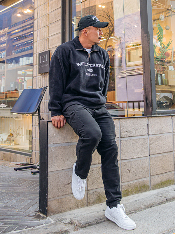 (XL-6XL)<br>다루젯 반집업맨투맨