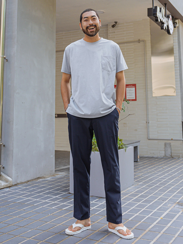 (M~6XL)<br>한시업 Functional pocket short-sleeved T-shirt