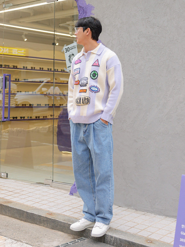 (2XL-5XL)<BR>쿠거린 Wide denim pants