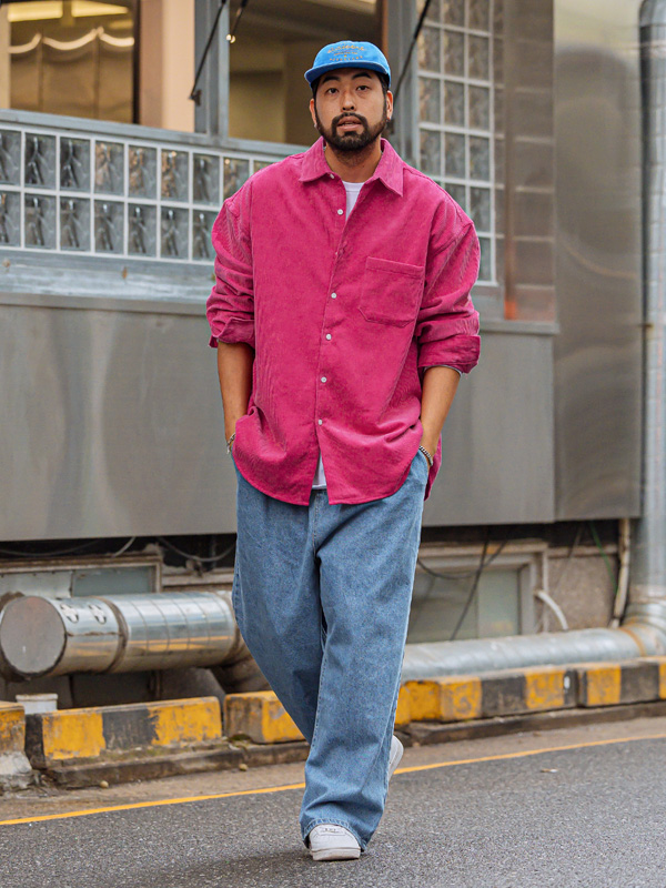 (XL-6XL)<br>밍트릭 골덴셔츠