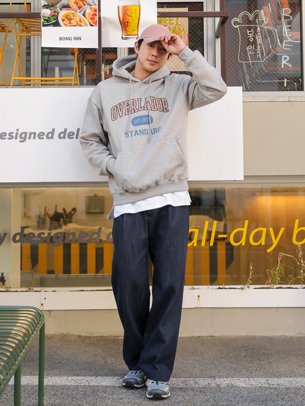 (XL-5XL)<BR>브린마 Back banding denim pants